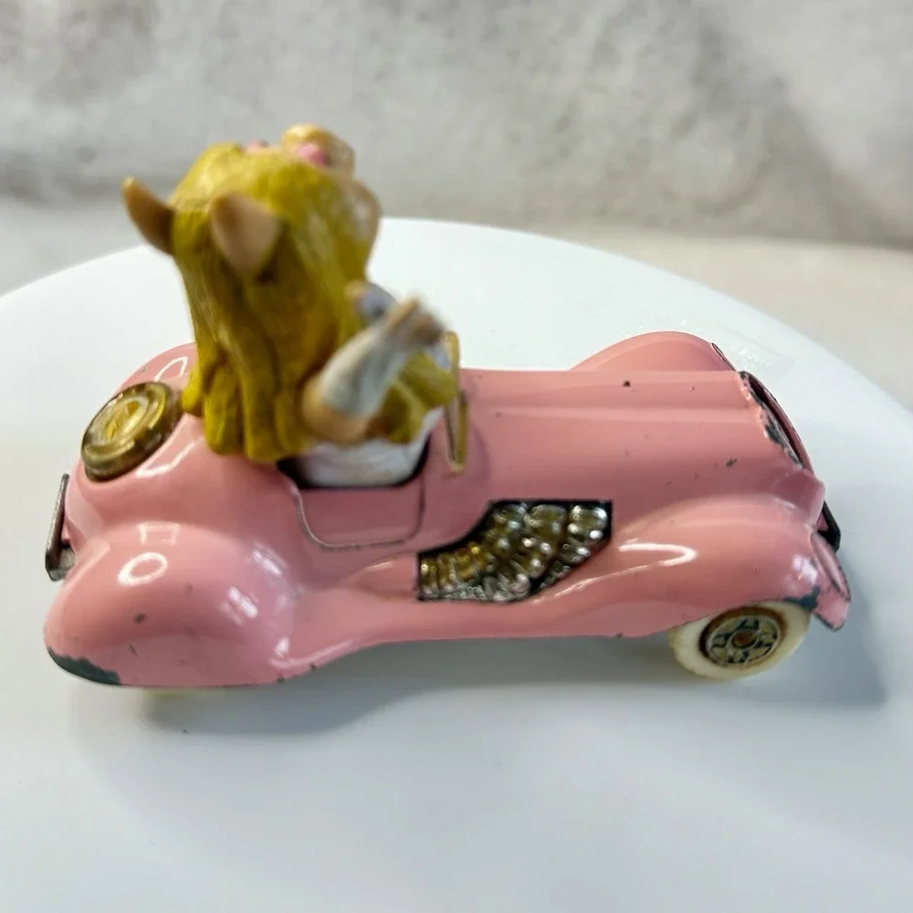 1979 Corgi Miss Piggy Pink Metal Car 4in Henson Assoc. Dlightly Different